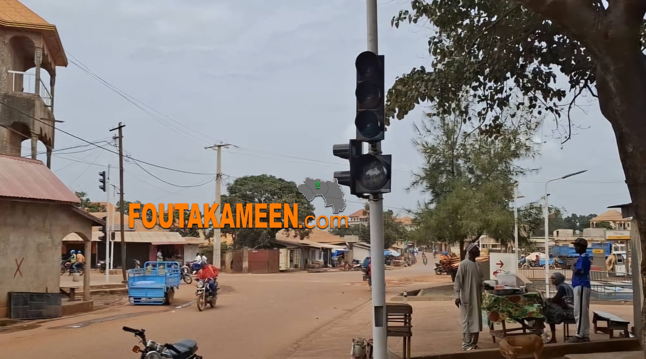 Labé : à peine installés au rond-point de Paraya, les feux de signalisation cessent de fonctionner