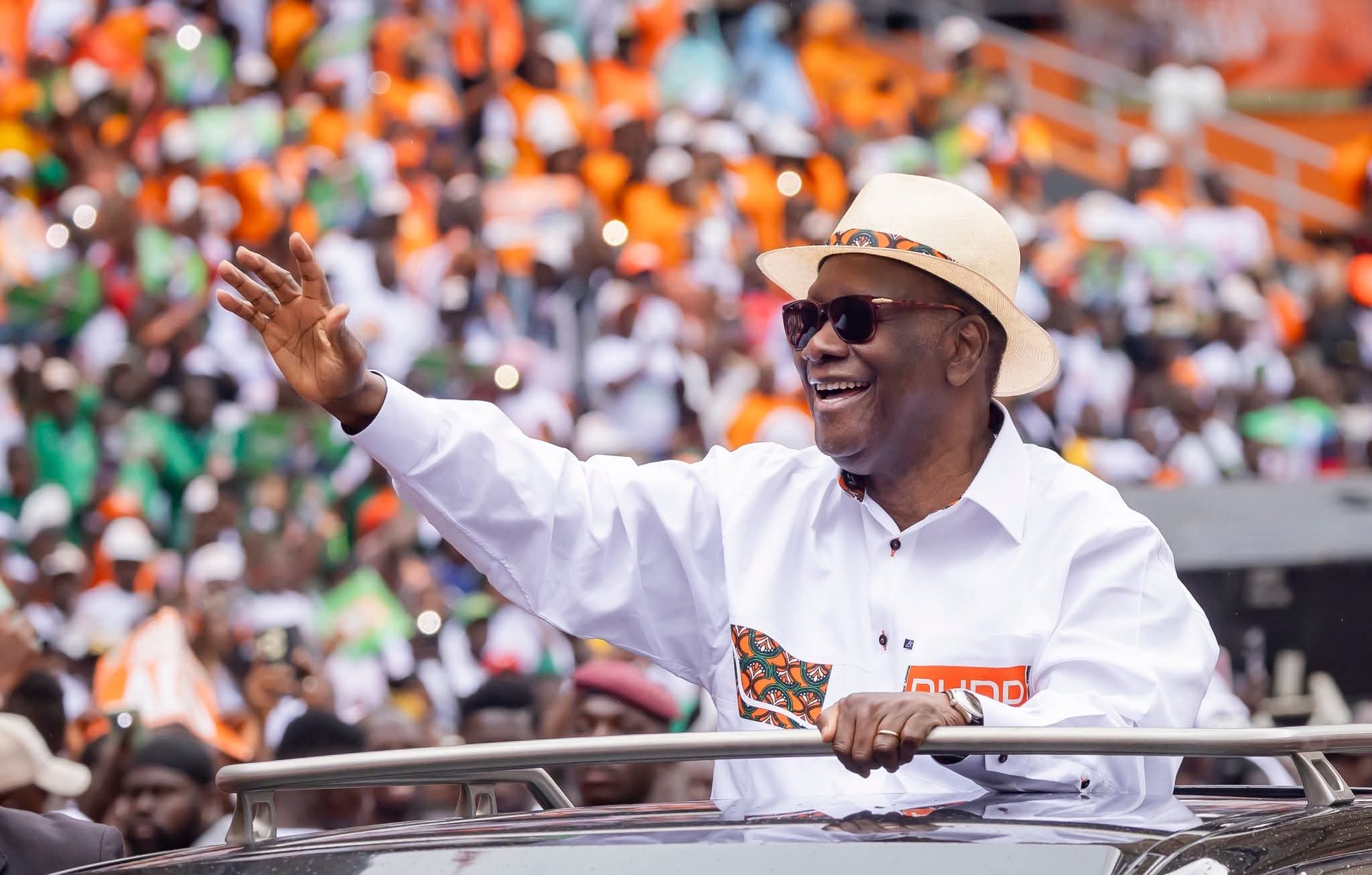 Côte d’Ivoire : le président Alassane Ouattara annonce sa candidature pour un quatrième mandat