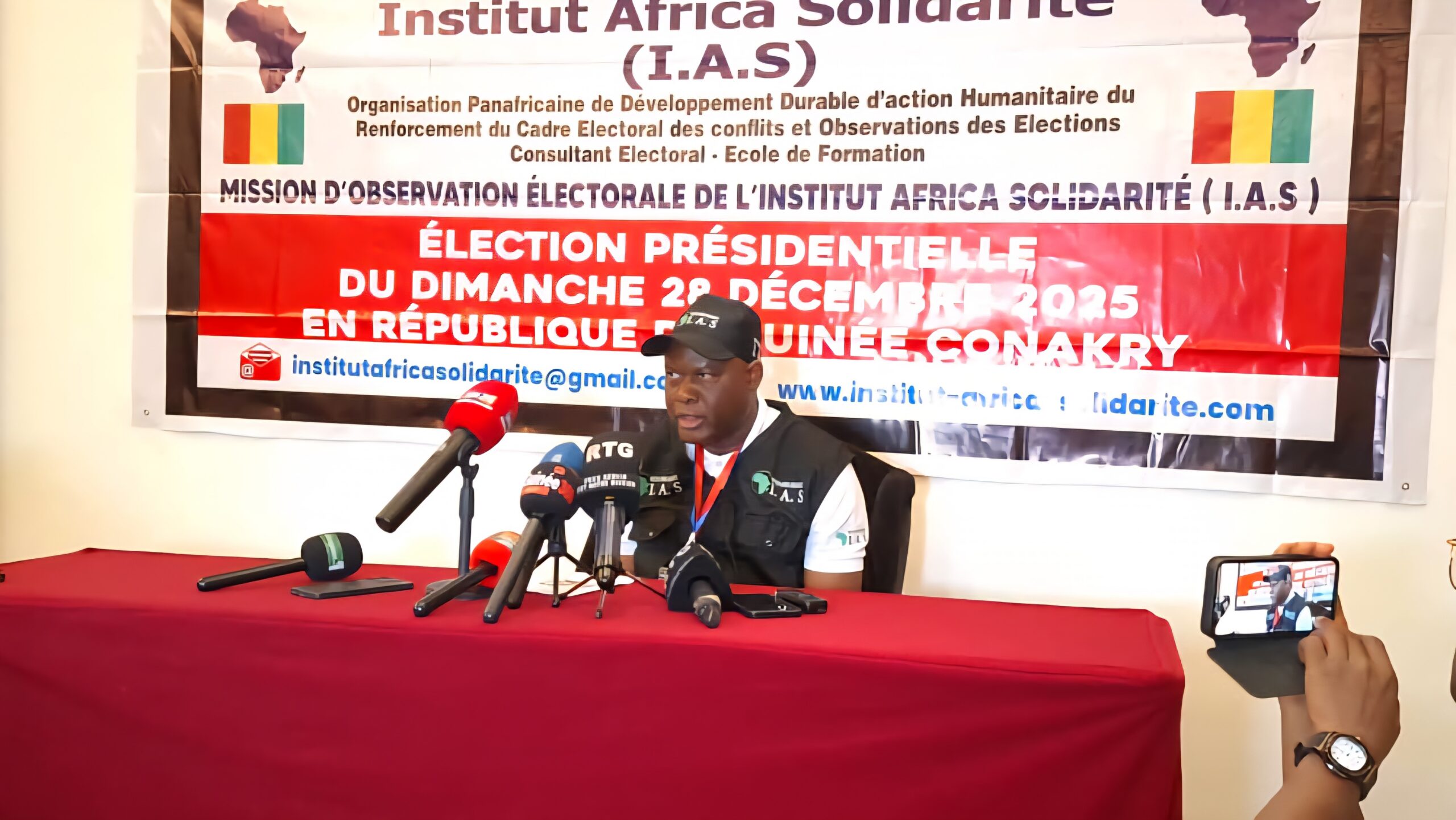 Présidentielle du 28 décembre 2025 : l’Institut Africa Solidarité juge le scrutin « libre, crédible et démocratique »
