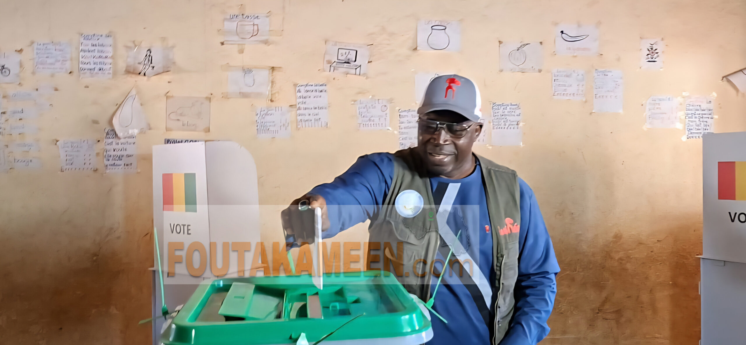 Labé : le gouverneur vote et adresse un message aux populations de sa région