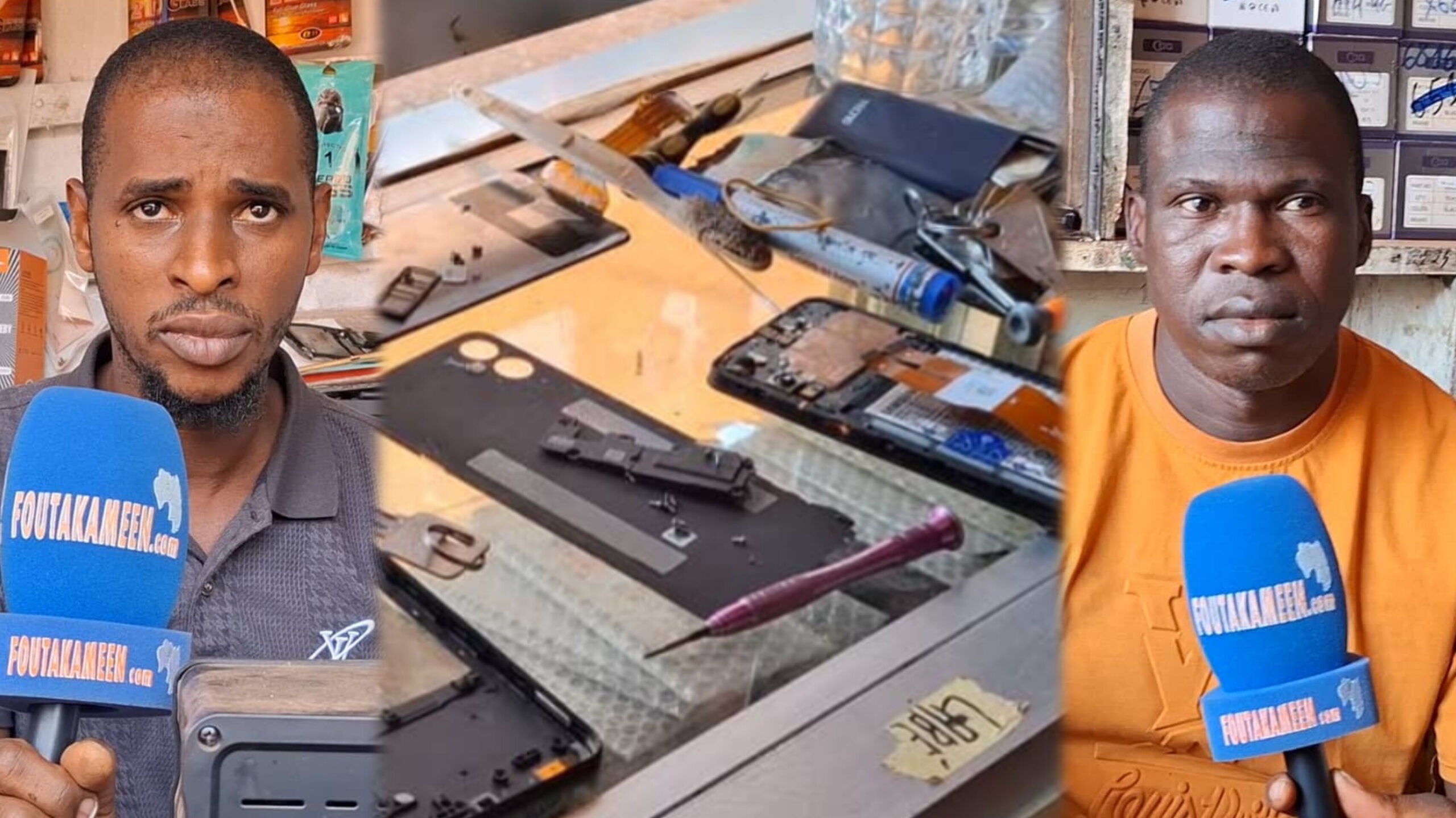 Téléphones en panne, activités paralysées : plongée chez les réparateurs de Labé, entre sourires rendus et risques du métier