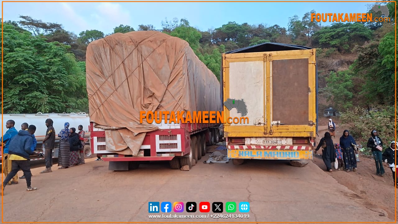 Route nationale Labé–Mamou : la circulation fortement perturbée sur la colline de Boulliwel