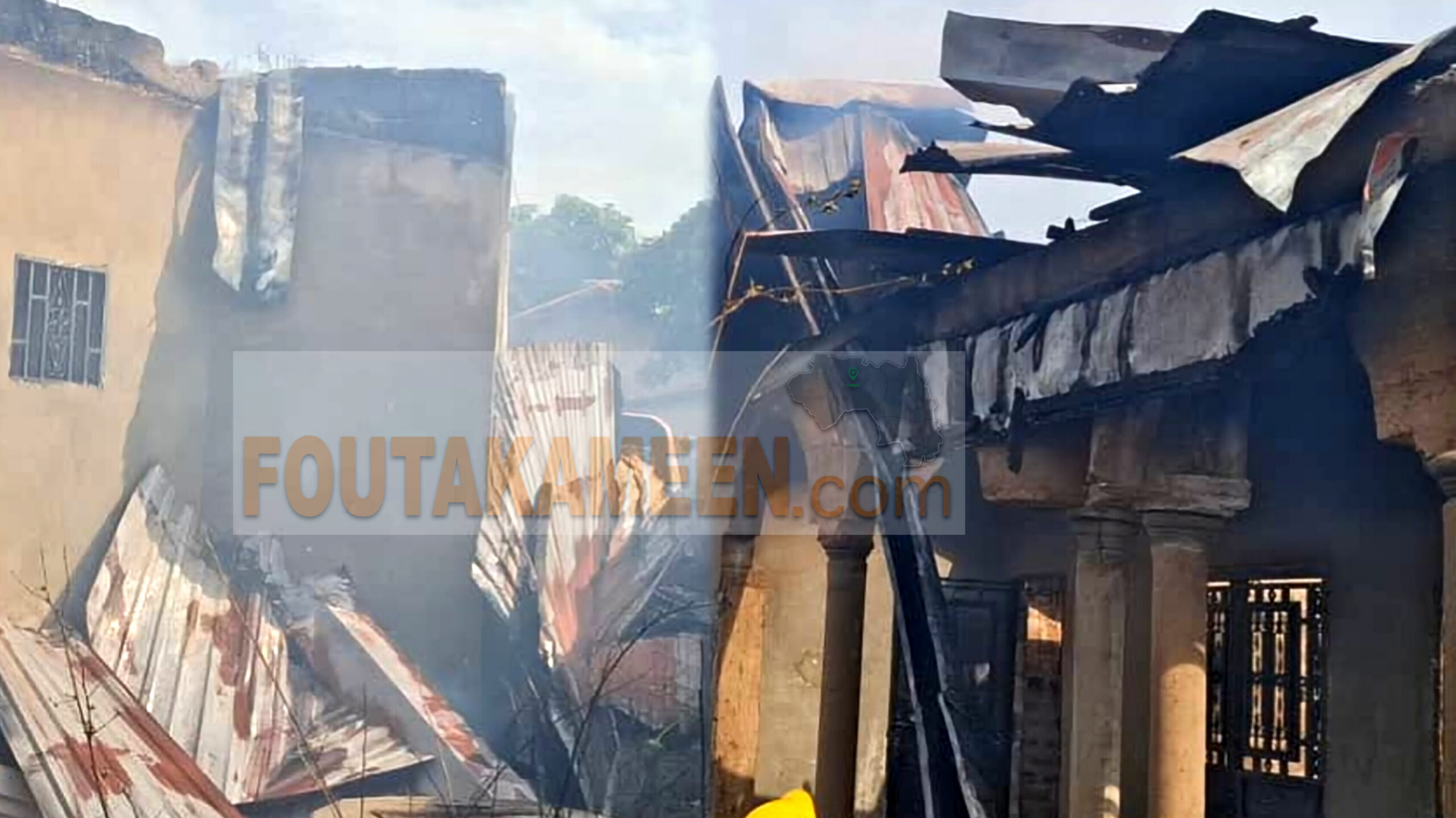 Labé en proie aux flammes : un nouvel incendie ravage une maison au quartier Poréko Labé en proie aux flammes : un nouvel incendie ravage une maison au quartier Poréko