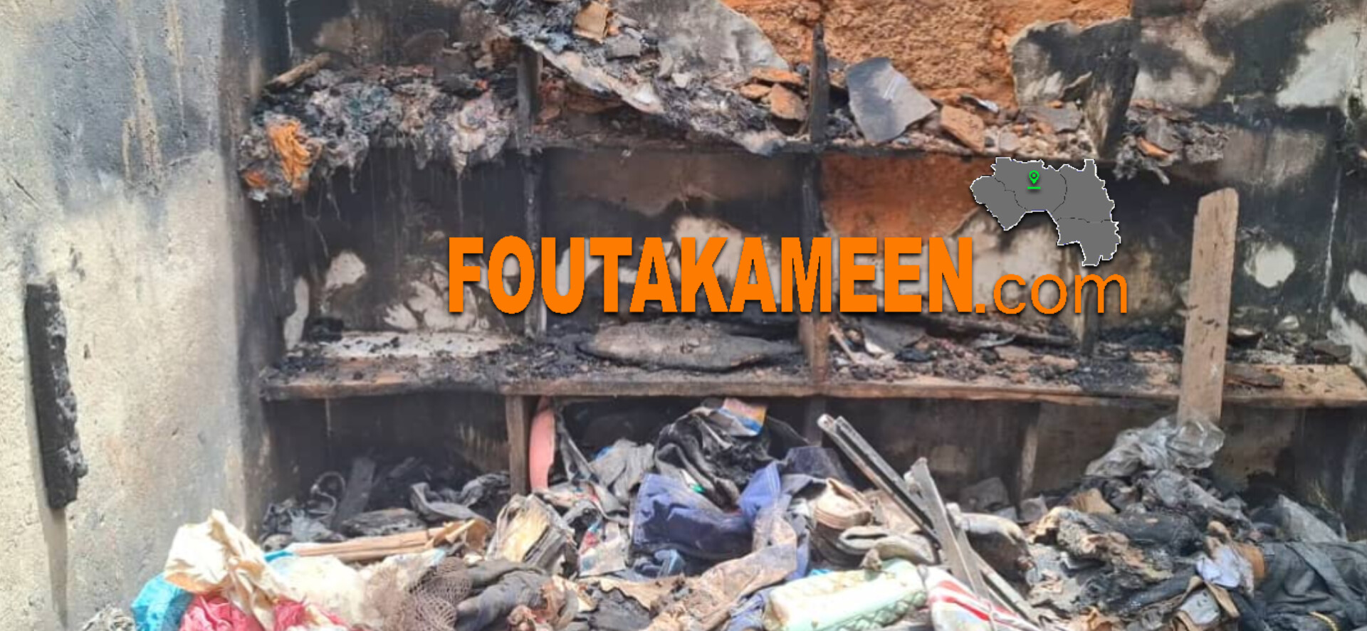 Timbi Madina (Pita) : un incendie ravage une boutique de vêtements estimée à plus de 150 millions GNF