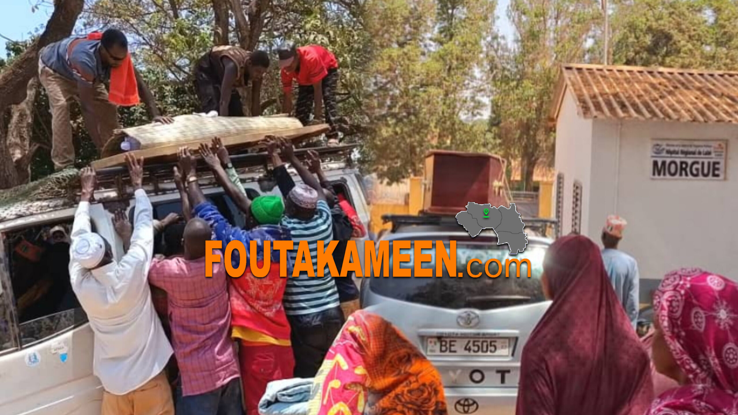Hôpital régional de Labé : les cinq victimes de l’accident de la circulation à Dionfo restituées à leurs familles